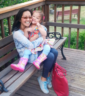 Yumi and her daughter Ava