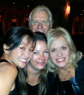 With pianist Olga Kern (right) and CSO members Karen and John&nbsp;Kinzie